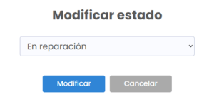 Cambio de estado